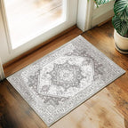 XWZO Entryway Area Rug 2x3ft — Soft Vintage Low Pile Non-Slip Backing Door by XWZO