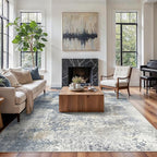 GENIMO Washable Area Rugs for Living Room, 8x10 Modern Non Slip Rugs, Low Pile - Image 2