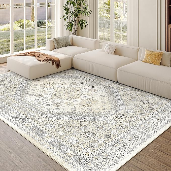 zesthome 7x9 Area Rug, Super Soft Washable Rugs - Image 3