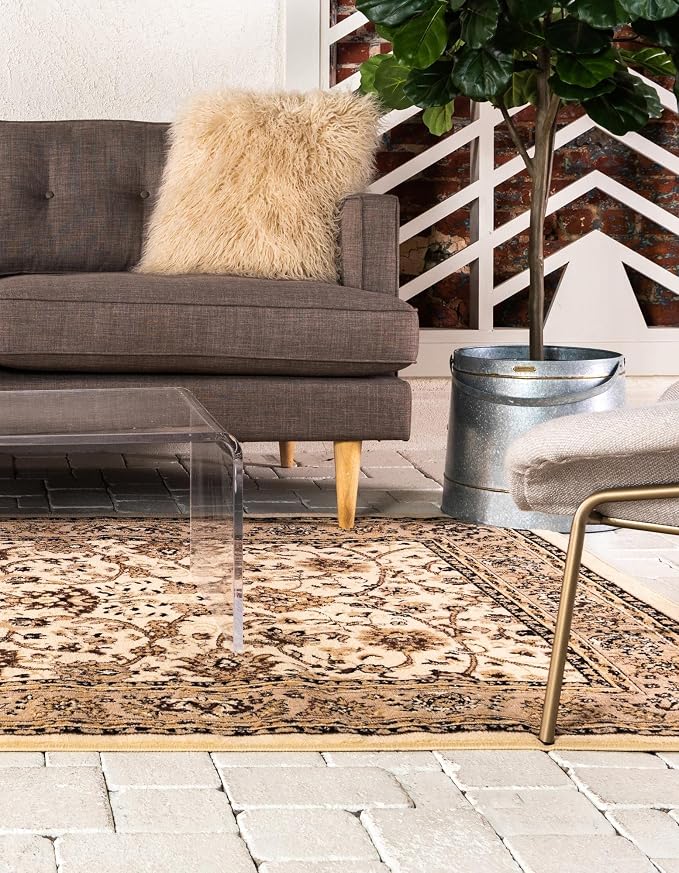 Rugs.com Yasmin Collection Rug – 10' x 13' Ivory Medium Rug Perfect - Image 9