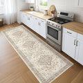 Runner Rug Kitchen Washable Rugs: 2x6 Non-Slip Boho Soft Vintage Stain by LOONGRUG