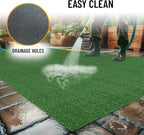 Ottomanson Artificial Grass Turf 2'7" x 7' Indoor Outdoor Faux Grass Rug - Image 5