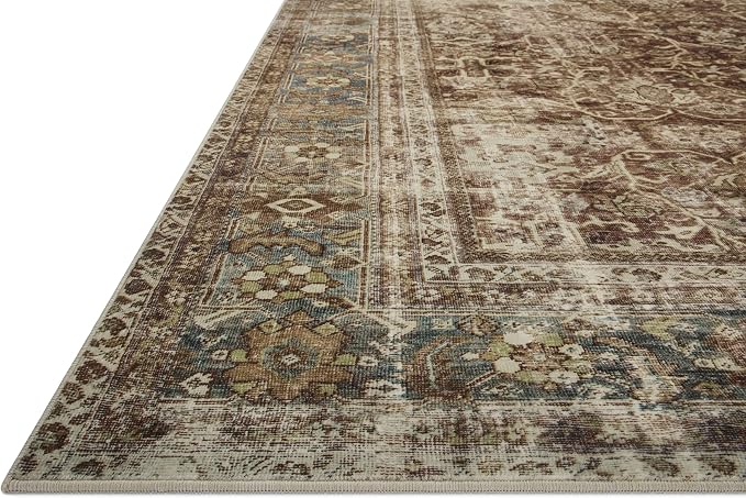 Loloi Magnolia Home by Joanna Gaines Sinclair Collection SIN-01 Rust/Lagoon - Image 8