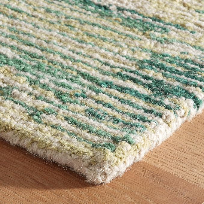 Dash & Albert Ladycross Green Hand Hooked Wool Rug, 8.5 X 11.5 Feet - Image 6