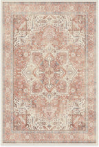 RUGGABLE Washable Area Rug – Kamran Rose Pink 6x9, Stain-Resistant, Non-Slip – - Image 3