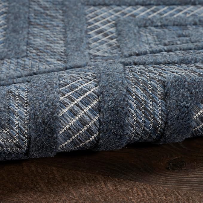 Nourison Home Versatile Navy Blue 7' x 10' Area Rug - Image 12