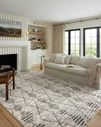 Loloi Kamala Collection KAM-02 Charcoal/Dove 7'-10" x 10' Area Rug by Loloi