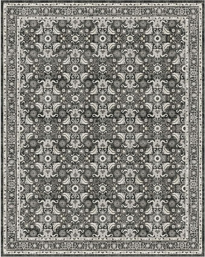 WITSHOCK Living Room Area Rugs 8x10: Soft Non-Slip Backing Washable Rugs - Image 8