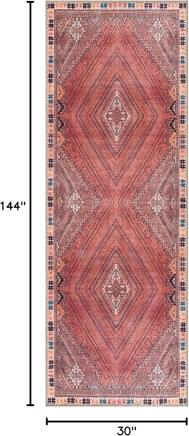 Bloom Rugs Washable Non-Slip 12 ft Runner - Image 2