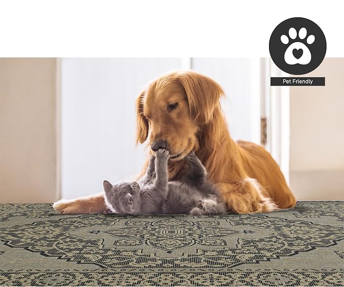 FH Home Flat Woven Outdoor Rug - Image 6
