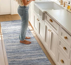 Well Woven Custom Size Hallway & Stair Runner- Harlow Delphi Blue 31 Inches - Image 2