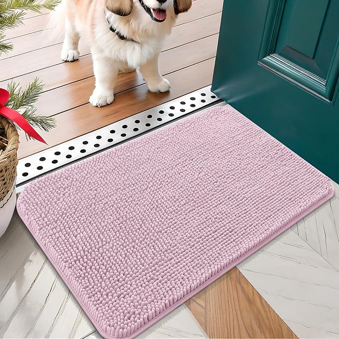 OLANLY Dog Door Mat for Muddy Paws 30x17, Absorbs Moisture and Dirt, Absorbent by OLANLY