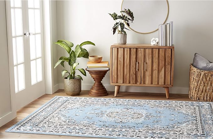 Home Dynamix Premium Sakarya Traditional Medallion Border Area Rug - Image 3