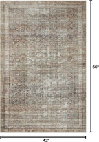 Loloi Chris Loves Julia Jules Collection JUL-09 Ink/Terracotta 3'-6'' x 5'-6'' - Image 2
