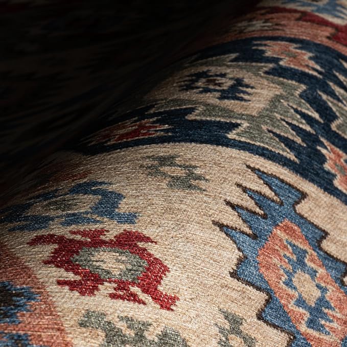 Dash & Albert Balsam Kilim Multi Machine Washable Rug, 9.5 X 13.5 Feet - Image 4