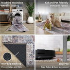 Bloom Rugs Washable Non-Slip 6' x 9' Rug - Image 4