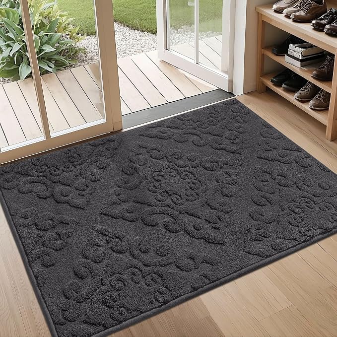 COSY HOMEER Door Mat 32”x48”, Absorbent Dirt Trapper Entryway Rugs, Non-Slip by COSYHOMEER