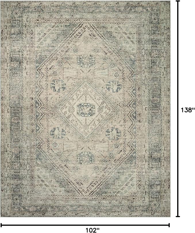 Loloi Magnolia Home by Joanna Gaines Sinclair Collection SIN-04 Natural/Sage - Image 2