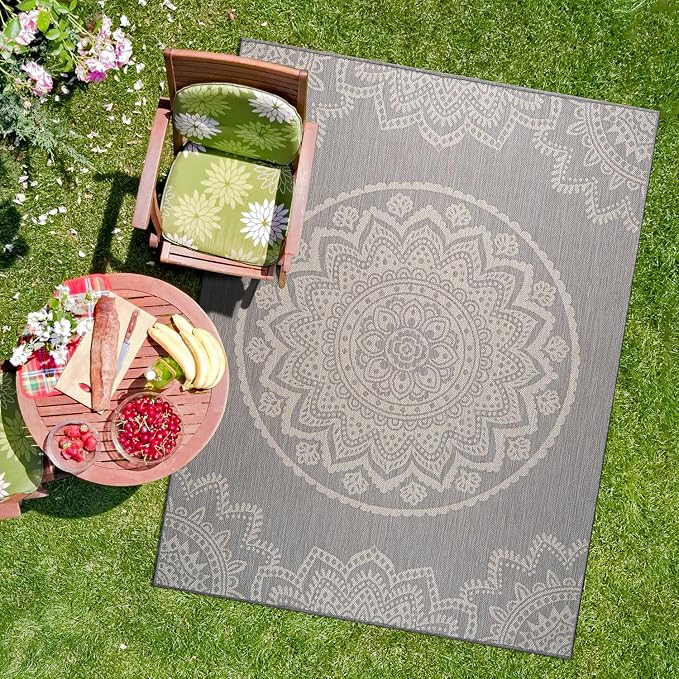 CAMILSON Outdoor Rug 10x14 Modern Area Rugs by CAMILSONIndoorOutdoorAreaRugs