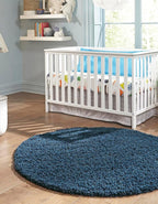 Unique Loom Solid Shag Collection Area Rug - Image 2