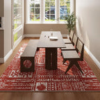 Rugcomf Living Room Rug 5x7 Rug Machine Washable Boho Area Rug Non Slip - Image 6