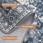 GENIMO 2'6"x10 Runner Rugs for Hallway, Machine Washable Non Slip Vintage Rugs - Image 6