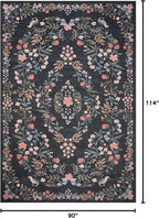 Loloi Rifle Paper Co. Maison Collection MAO-04 Tuileries Black 7'-6" x 9'-6" - Image 2