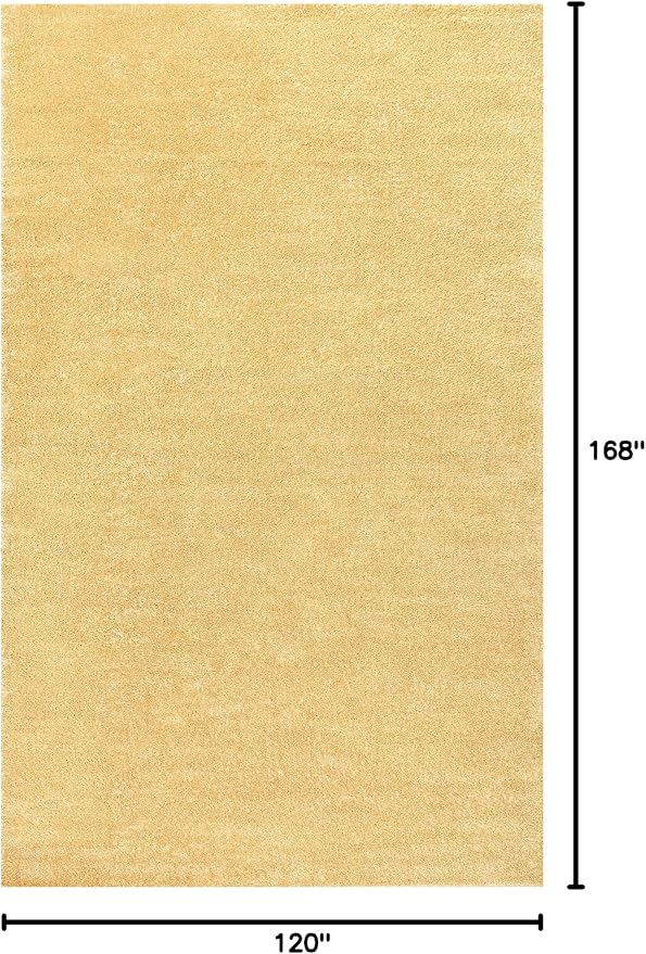 Eyely UES100B-14 Supersoft Haze Solid Low-Pile Indoor Area Rug, Minimalist - Image 2