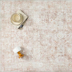 3x5 Beige Washable Area Rug for Entryway Neutral Soft Non Slip Carpet Low Pile - Image 7