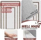 Moroccan Farmhouse Area Rugs 5x6ft, Neutral Geometric Pattern in Off-White Rug - Image 5