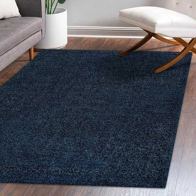 Eyely UES100C-5 Supersoft Haze Solid Low-Pile Indoor Area Rug - Image 7