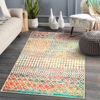 4x6 Rug for Living Room, Soft Non Slip Indoor Front Door Mat, Low-Pile Machine - Image 6