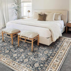 Area Rug 6'x9' Washable Vintage Traditional Floor Cover Thin Retro Kitchen - Image 3