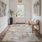 GENIMO Washable 5x7 Area Rugs for Living Room, Non Slip Modern Abstract Rug - Image 4