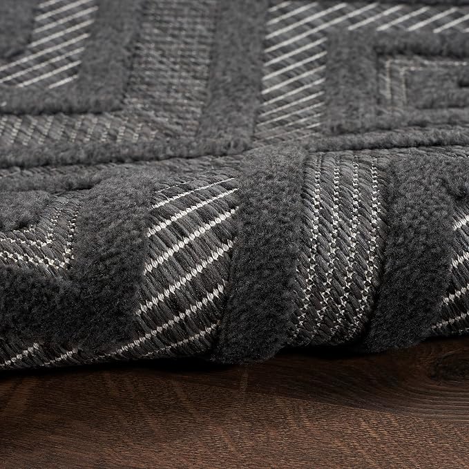 Nourison Home Versatile Charcoal Black 4' x 6' Area Rug - Image 9