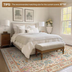 Bavni Bedroom Rug Runners for Hallways, Washable Runner Rug 2x10, Low Pile - Image 8