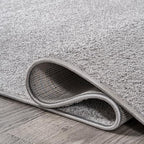 JONATHAN Y Haze Solid Low-Pile Light Gray Indoor Area Rug 10x14, Minimalist - Image 5