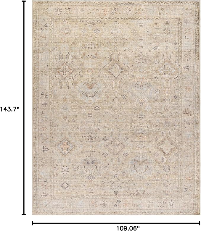 Hauteloom Nakia Bohemian Vintage Medallion Area Rug - Image 3