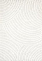 Abani Nomad Cream Tone-on-Tone Area Rug 6' x 9' - Image 3