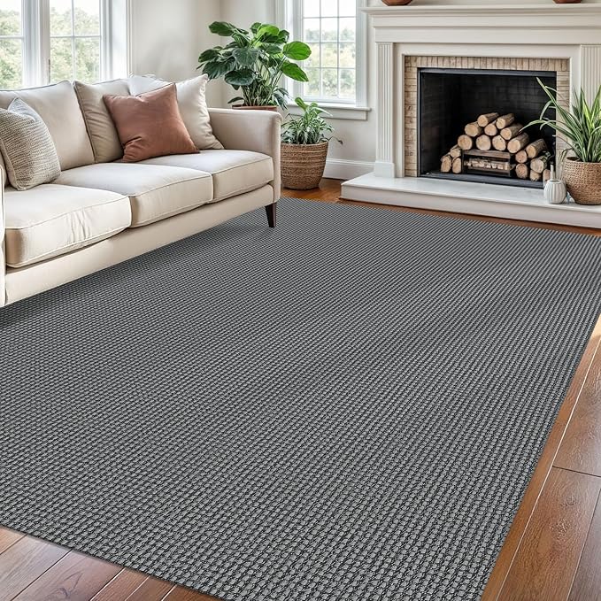 Braided Area Rug 6x9 Ft Washable Rugs by Ivissy