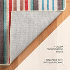 Dash & Albert Ranch Stripe Machine Washable Rug, 3 X 5 Feet - Image 6