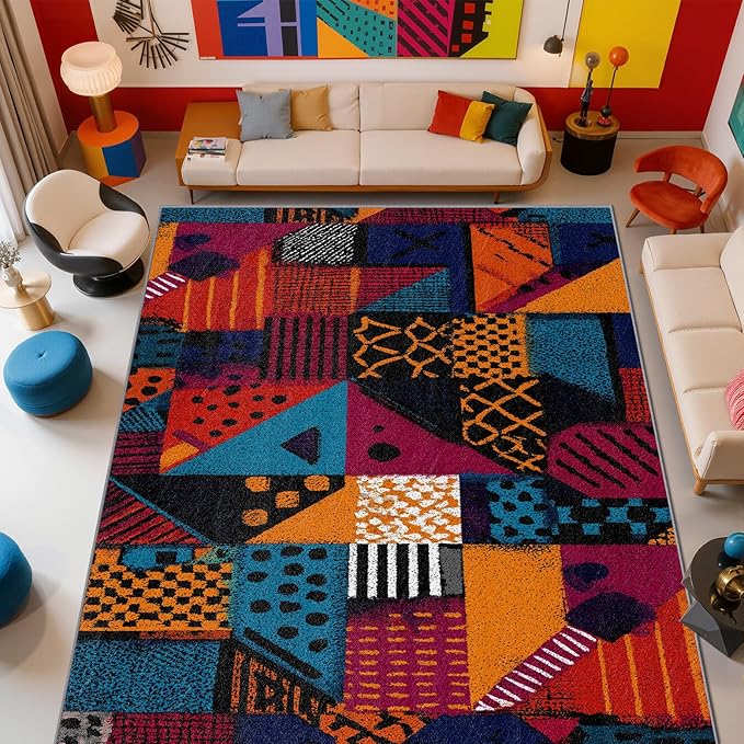 Geometric Area Rugs by Unknown