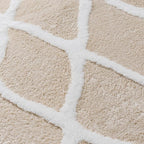 Ivory 5x7 Area Rug Moroccan Shag Living Room Washable Carpet Soft Non Shedding - Image 8