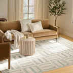 Nourison Home Nordic Ivory Blue 8' x 10' Area Rug - Image 4