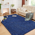 Andency 6x9 Area Rugs Navy, Large Shag Fluffy Soft Shaggy Rugs by Andency