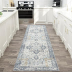 GENIMO Runner Rug 2'6"x6, Non Slip Vintage Hallway Runner Rugs, Low Pile - Image 2