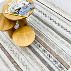 Alfa Rich 3x10 Beige Gray Washable Area Rugs - Image 4