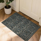 Small Rug 2x3 for Entryway: Boho Floral Door Mat Indoor Entrance Washable by Ruicharm