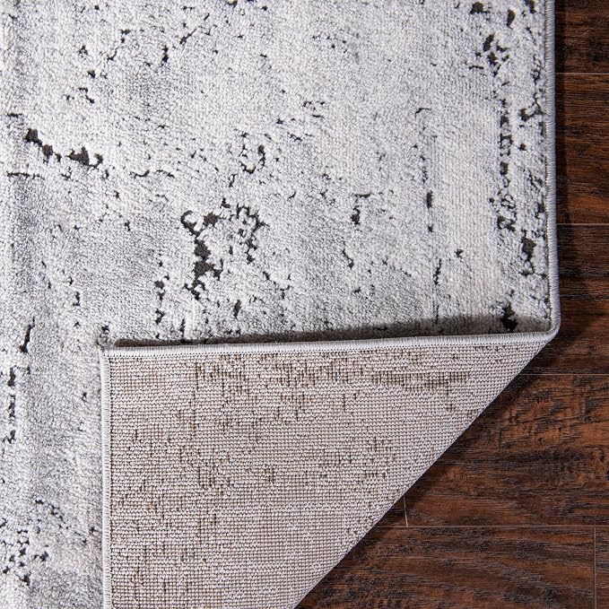 Rugs.com Leipzig Collection Rug – 6x9 Gray Low-Pile Rug Perfect - Image 5