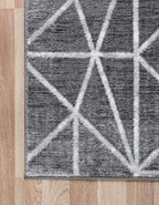 Rugs.com Lattice Trellis Collection Rug – 8' x 10' Gray Low-Pile Rug Perfect - Image 9